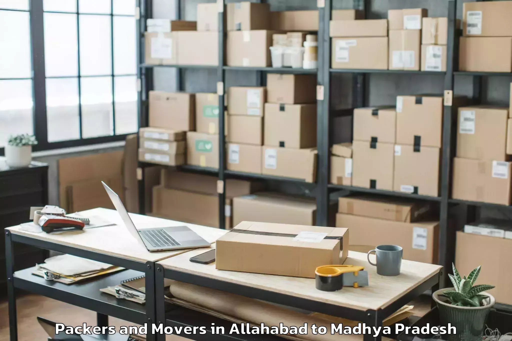 Reliable Allahabad to Karera Packers And Movers